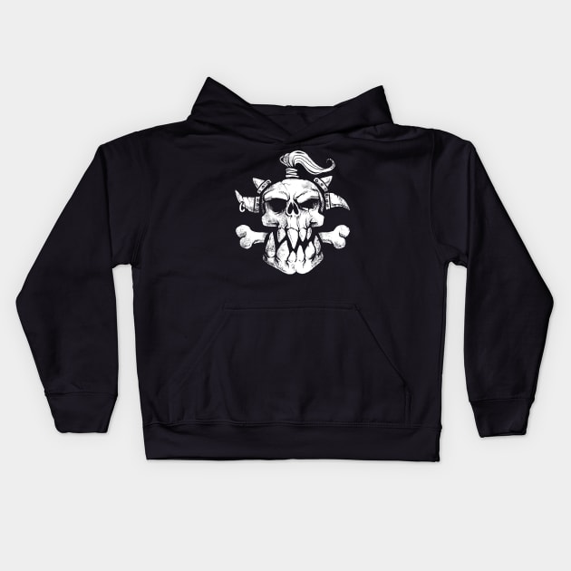 ORK BITES - ORKO MUERDE Kids Hoodie by Medusa Dollmaker